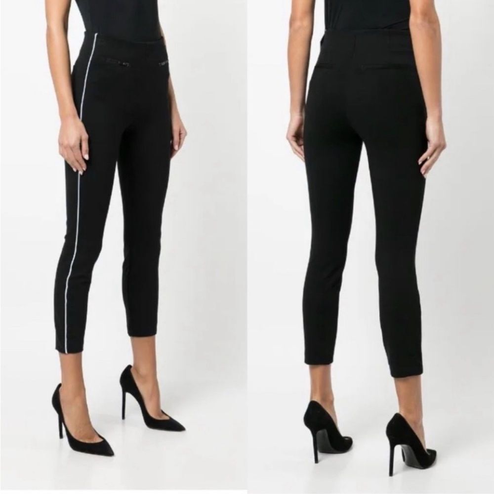 NWT Spanx‎ The Perfect Pant Ankle Piped Skinny Classic Black Size Medium Petite